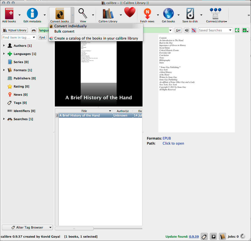Export Your Book as an ePub file with InDesign (and your ePub as a Mobi